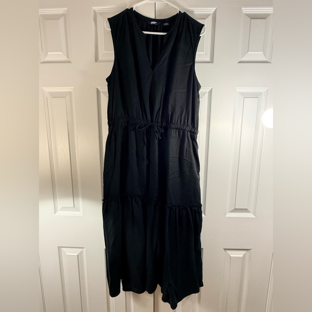 Lands' End Black Maxi Dress
